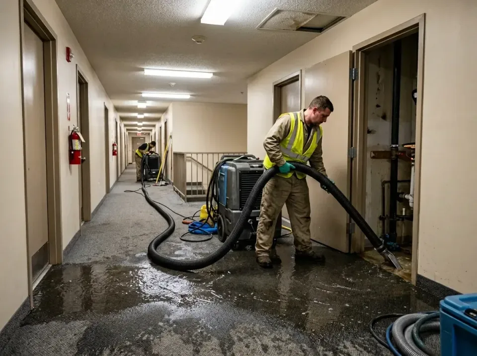 multi-unit-apartment-hallway-f-005 — frequently asked questions, Emergency Burst Pipe Water Extraction & Removal in Marcelin…
